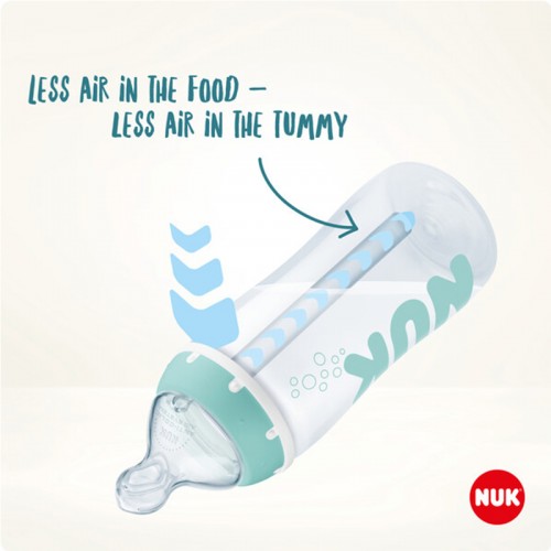 NUK Anti-Colic Professional Temperature Control Baby Bottle with Silicone Teat 300ml  | Made in Germany
